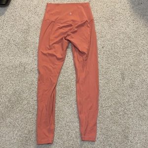 Lulelemons align leggings barely worn, peach  🍑 colored. Size 7/8